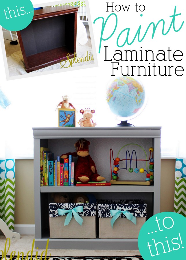 How do you paint laminate?