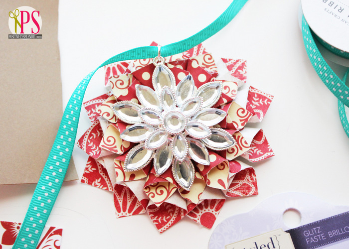 rolled paper christmas ornaments paper flower christmas ornaments