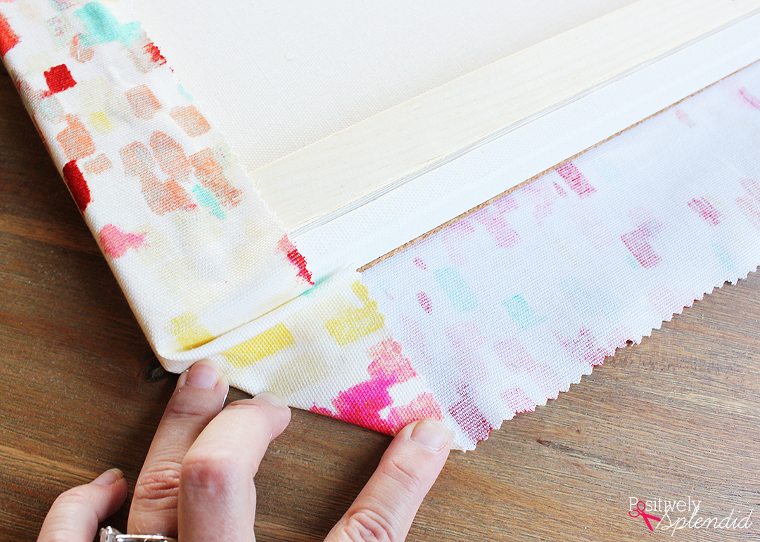 DIY Fabric Cork Memo Board Stylish Organization Made In Minutes 