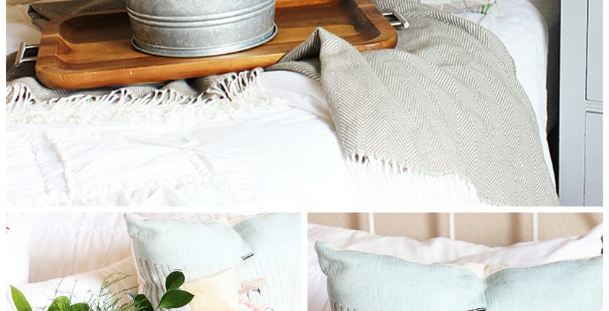 This beachy bedroom redo shows five easy tips for how to instantly update a bedroom! #bhglivebetter