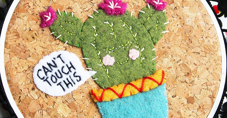 Free Cactus Embroidery Pattern - Easy and adorable!