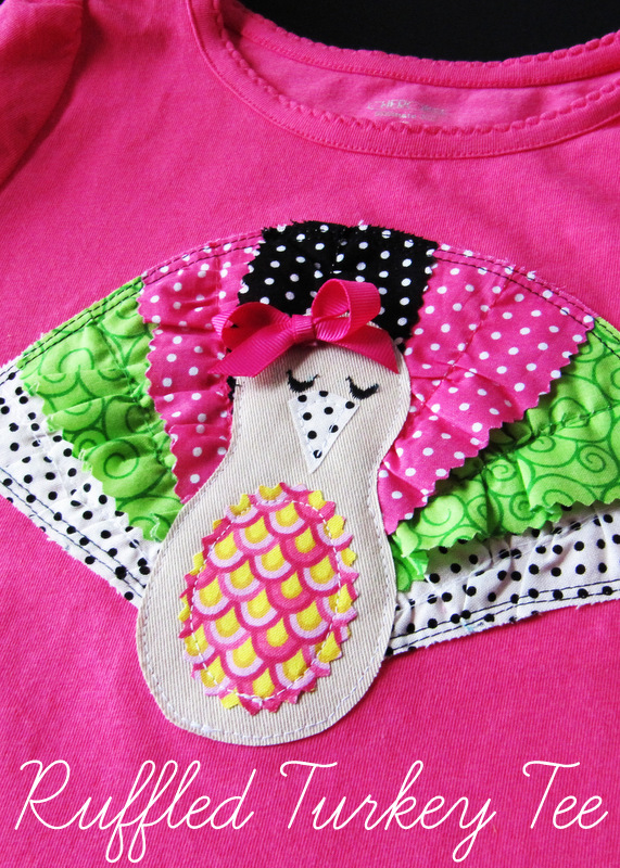 This Thanksgiving ruffled turkey tee at Positively Splendid is absolutely darling! And easy to make, too.