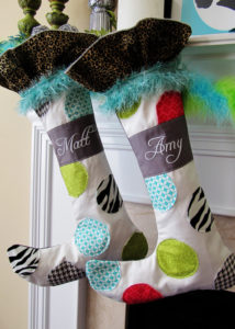 These whimsical Christmas stockings at Positively Splendid are so fun! Full pattern included.