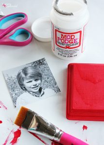 Christmas List Photo Ornaments. A child's photo on the front and their Christmas list on the back. A great keepsake handmade ornament idea!