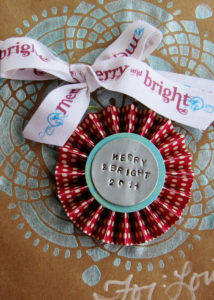 Brilliant! Use empty coke cans to create stamped metal tags to embellish everything from Christmas ornaments to wearable accessories!