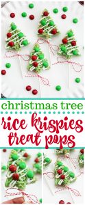 Christmas Tree Rice Krispies Treat Pops