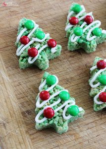 Christmas Tree Rice Krispies Treat Pops