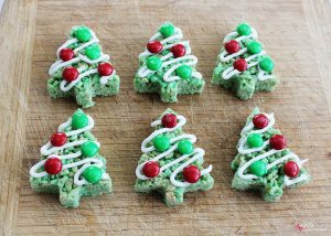 Christmas Tree Rice Krispies Treat Pops