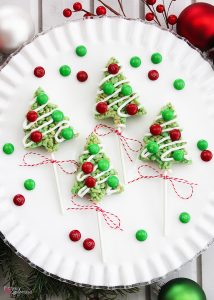 Christmas Tree Rice Krispies Treat Pops