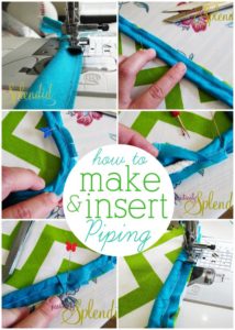 How to make and insert custom piping. Pictures to guide you every step of the way!