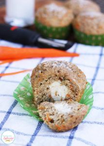 Cream-filled carrot cake muffin recipe