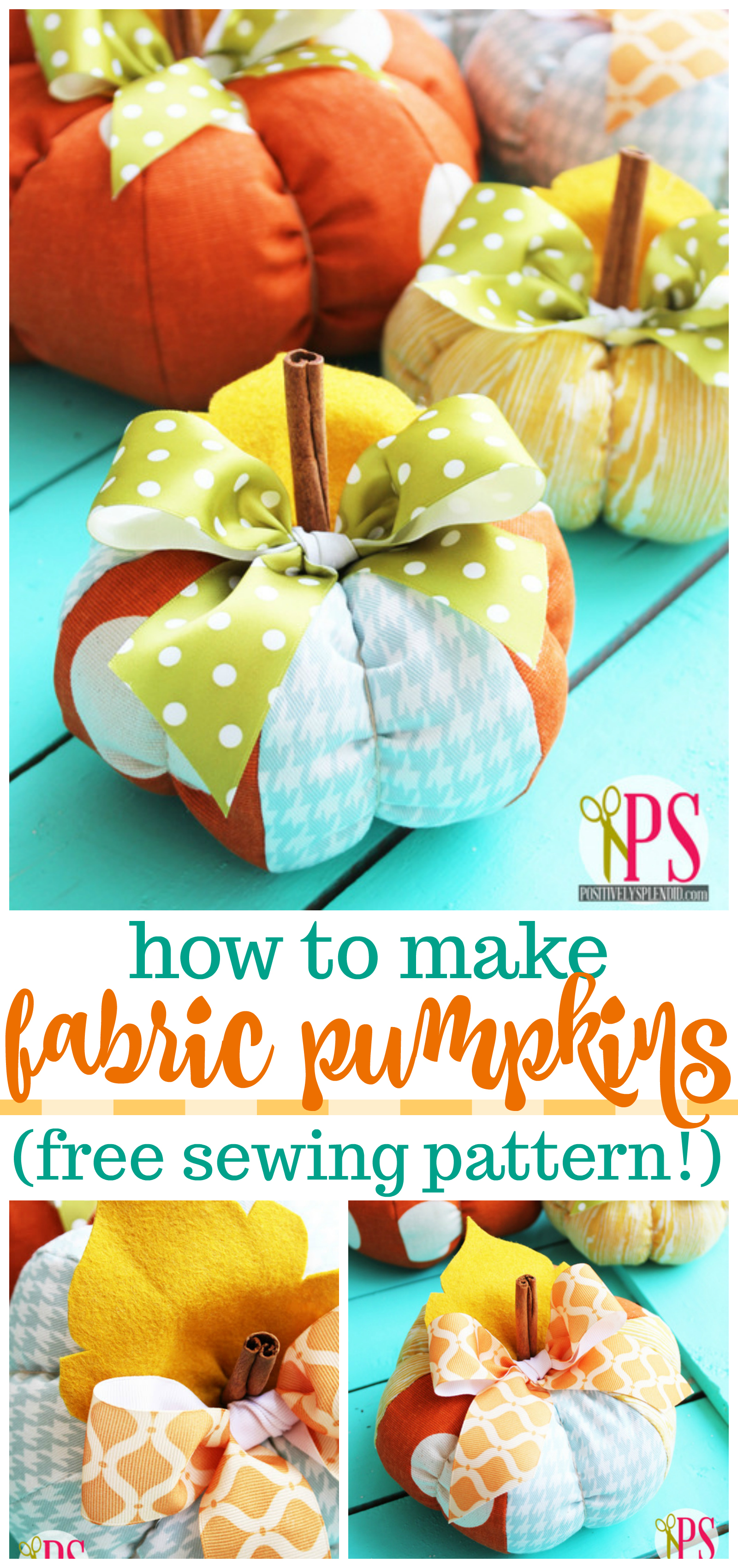 DIY Fabric Pumpkin Pattern and Tutorial