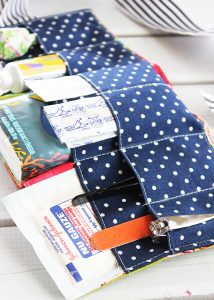 Organize first aid supplies in this handy first aid kit roll