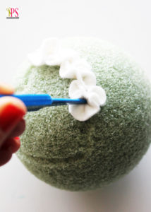 Felt Heart Kissing Ball Tutorial