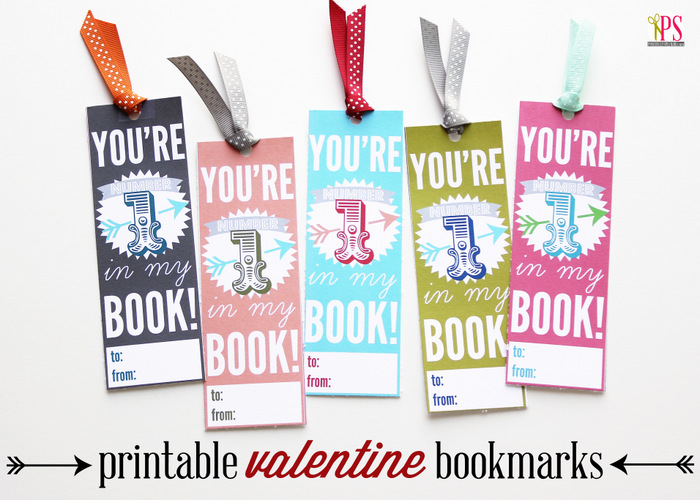 5 Little Monsters: Washi Tape Valentine Bookmarks