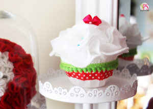 Styrofoam and Felt Cupcake Craft
