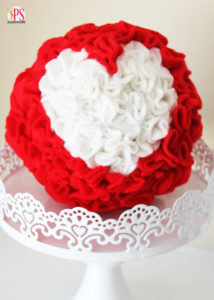 Felt Heart Kissing Ball Craft
