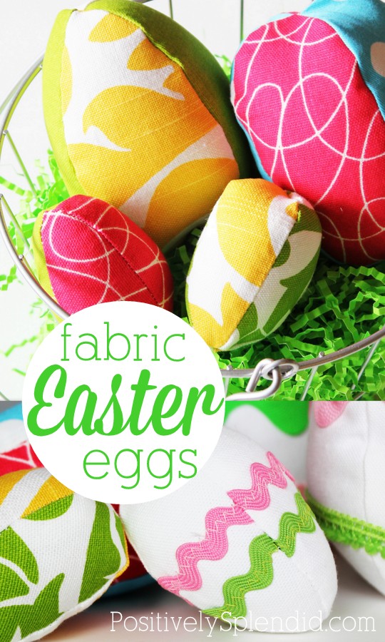 Free fabric Easter egg pattern. These are so fun!