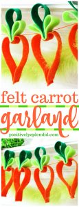 Felt Carrot Garland - Adorable and Easy Easter Craft Idea!