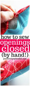 Ladder Stitch Tutorial (How to sew openings on pillows and other project closed by hand!)