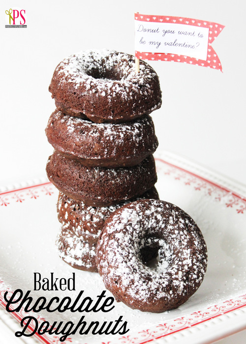 Baked Chocolate Cake Doughnuts