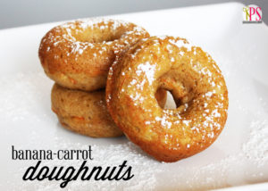 Baked Banana-Carrot Doughnuts