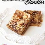 Chocolate-Marbled Blondies Recipe :: PositivelySplendid.com