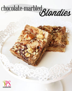 Chocolate-Marbled Blondies