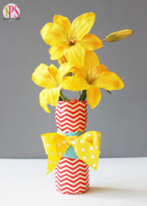 Upcycled Plastic Container and Duct Tape Vase Craft :: PositivelySplendid.com