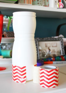 Upcycled Plastic Container and Duct Tape Vase Craft :: PositivelySplendid.com