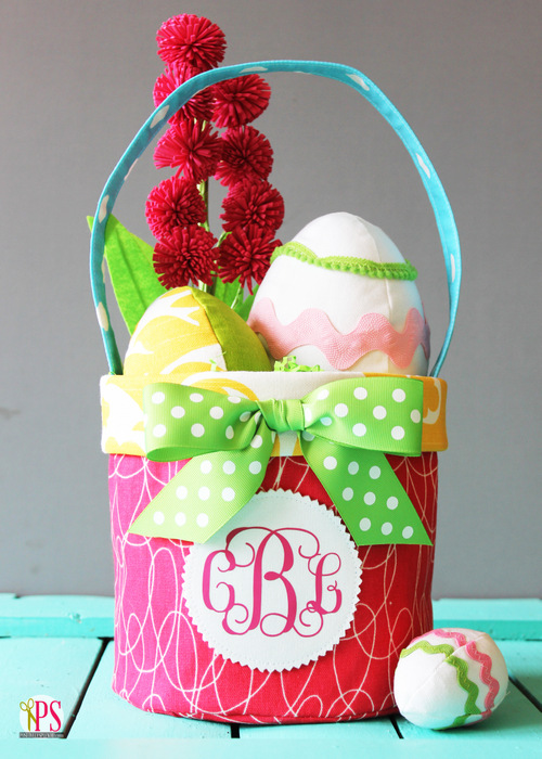 Fabric Easter Basket Pattern :: PositivelySplendid.com