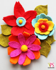 DIY Felt Flowers :: PositivelySplendid.com