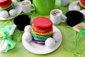 Rainbow Pancakes by Worth Pinning for Positively Splendid