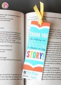 Teacher Appreciation Bookmark by Positively Splendid for Tatertots and Jello