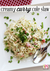 Creamy Curry Cole Slaw :: PositivelySplendid.com