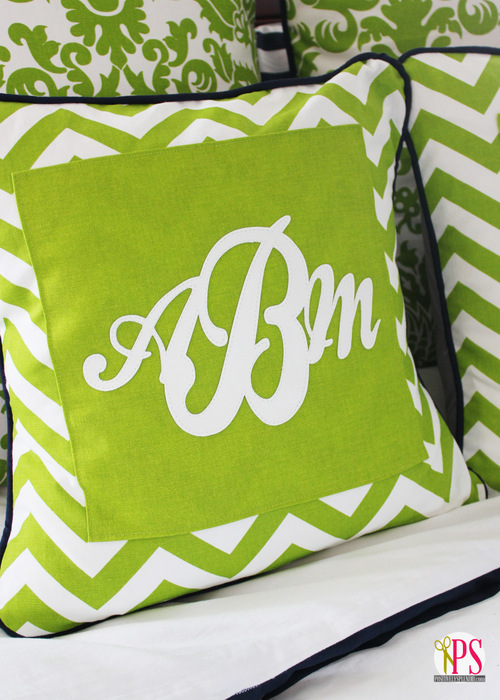 Custom Monogram Pillow Covers (Marine Vinyl Tips & Tricks