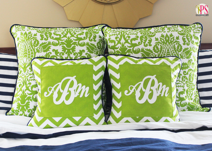 Garden Monogram Pillow Cover