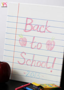 Chalkboard Notebook Paper Photo Prop at Positively Splendid