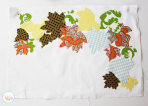 Appliqued Fall Leaf Pillow at Positively Splendid