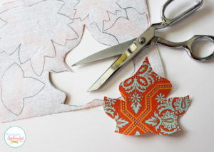 Appliqued Fall Leaf Pillow at Positively Splendid