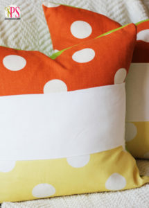 Color Block Candy Corn Pillow Tutorial at Positively Splendid