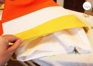 Candy Corn Tote at Positively Splendid. Perfect for trick-or-treat bags!