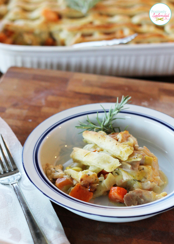 This looks absolutely delicious! Chicken Pot Pie with Rosemary-Cream Cheese Crust at Positively Splendid
