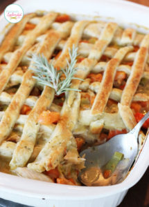 This looks absolutely delicious! Chicken Pot Pie with Rosemary-Cream Cheese Crust at Positively Splendid