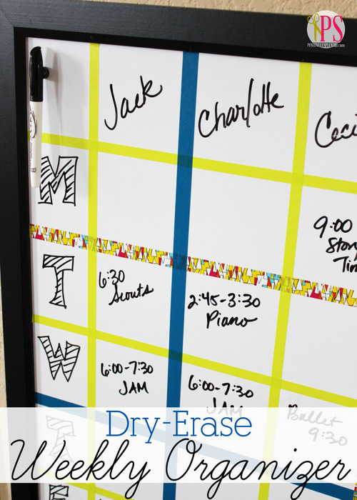 Dry-Erase Weekly Organizer at Positively Splendid