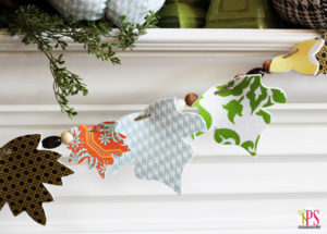 Fall MaFall Leaf Garland at Positively SplendidnteFall Mantel at Positively Splendidl at PositivelySplendid.com