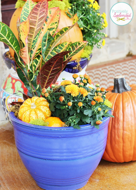 Bright and Beautiful Fall Front Porch Decor at Positively Splendid