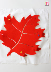 You'll never believe how easy this fall leaf pillow at Positively Splendid is to make! So pretty!