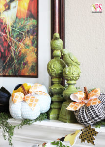 Fall Mantel at PositivelySplendid.com