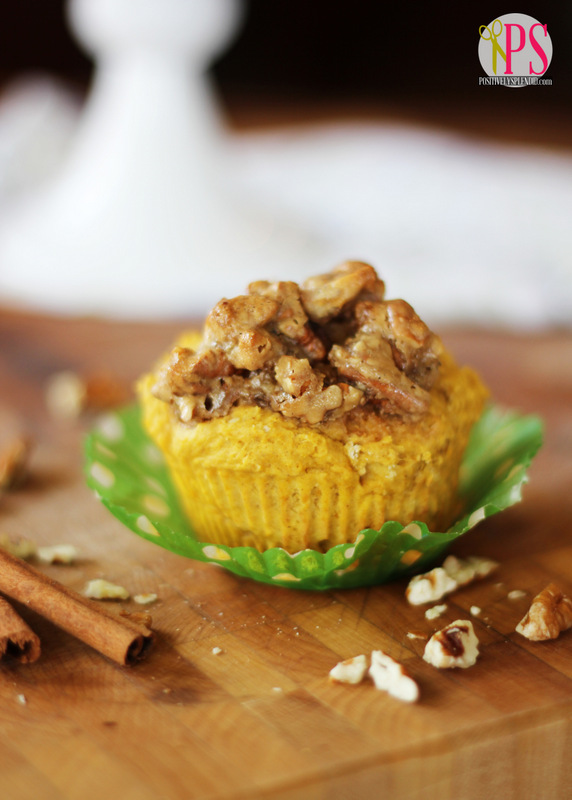 Delicious Pumpkin Praline Muffins at Positively Splendid - Perfect for fall!